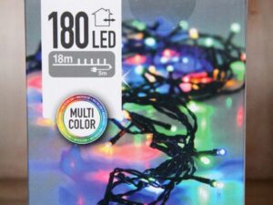 Lampki choinowe łańcuch 180 LED zewnętrzne wielokolorowe